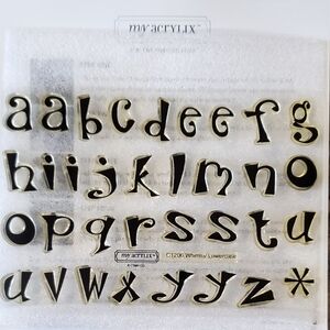 Close To My Heart Whimsy Lowercase Clear Acrylic Stamps